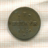 1 геллер. Гессен-Дармштадт 1824г