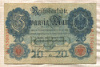 20 марок. Германия 1914г