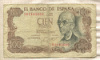 100 песет. Испания 1970г