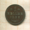 1 геллер. Франкфурт 1862г