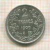 2 франка. Бельгия 1909г