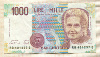 1000 лир. Италия 1990г
