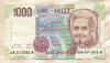 1000 лир. Италия 1990г
