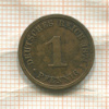 1 пфенниг. Германия 1874г