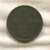 3 пфеннига. Вальдек-Пирмонт 1855г