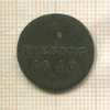 1 пфенниг. Бранденбург 1810г