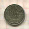1/2 франка. Швейцария 1921г