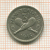 3 пенса. Новая Зеландия 1943г