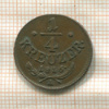 1/4 крейцера. Австрия 1816г