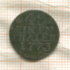1/48 талера. Пруссия 1773г
