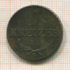 1 крейцер. Австрия 1816г