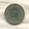 20 раппенов. Швейцария 1883г