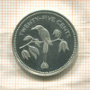25 центов. Белиз. ПРУФ 1974г