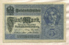 5 марок. Германия 1917г