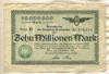 10000000 марок. Германия 1923г
