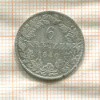 6 крейцеров. Баден 1840г