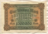 1000000 марок. Германия 1923г