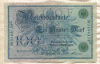 100 марок. Германия 1908г