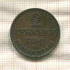 2 пфеннига. Ганновер 1860г