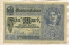 5 марок. Германия 1917г
