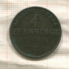 4 пфеннинга. Пруссия 1868г