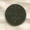 1 геллер. Франкфурт 1820г