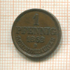 1 пфенниг. Ганновер 1863г
