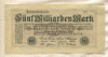 5000000000 марок. Германия 1923г