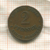 2 пфеннига. Саксен-Кобург-Гота 1870г