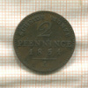 2 пфеннинга. Пруссия 1851г