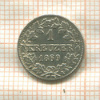 1 крейцер. Бавария 1869г