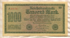 1000 марок. Германия 1922г