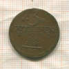 3 пфеннига. Саксен-Ваймар-Эйзенах 1760г