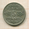 5 франков. Тунис