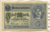 5 марок. Германия 1917г