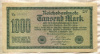 1000 марок. Германия 1922г