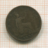 1 фартинг. Великобритания 1872г