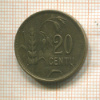 20 центов. Литва 1925г