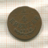 1/4 крейцера. Австрия 1816г