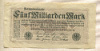 5000000000 марок. Германия 1923г