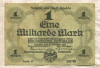 1000000000 марок. Германия 1923г