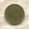 1 франк. Бельгийское Конго 1946г
