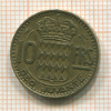 10 франков. Монако 1950г