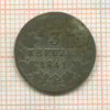 3 крейцера. Баден 1841г