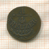 1/2 крейцера. Австрия 1816г