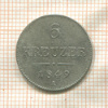 6 крейцеров. Австрия 1849г