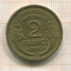 2 франка. Франция 1936г