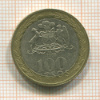 100 песо. Чили 2008г