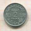 2 франка. Марокко 1951г