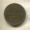 3 пфеннинга. Пруссия 1871г